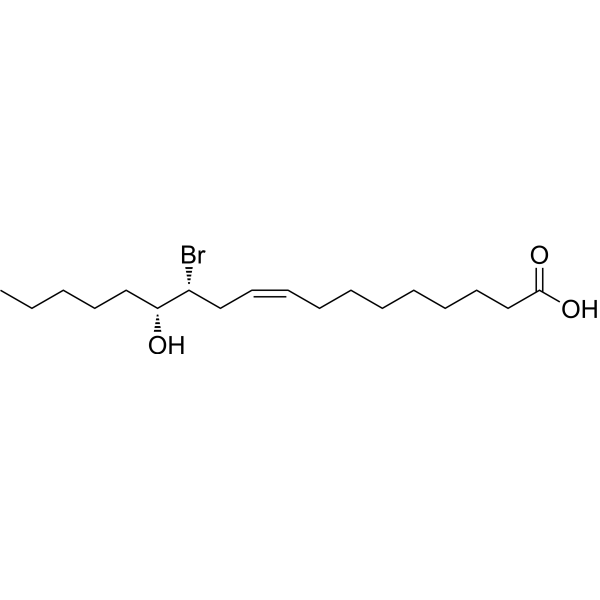 12(R)-Bromo-13(R)-hydroxy-9(Z)-octadecenoic acid 2692622-65-2